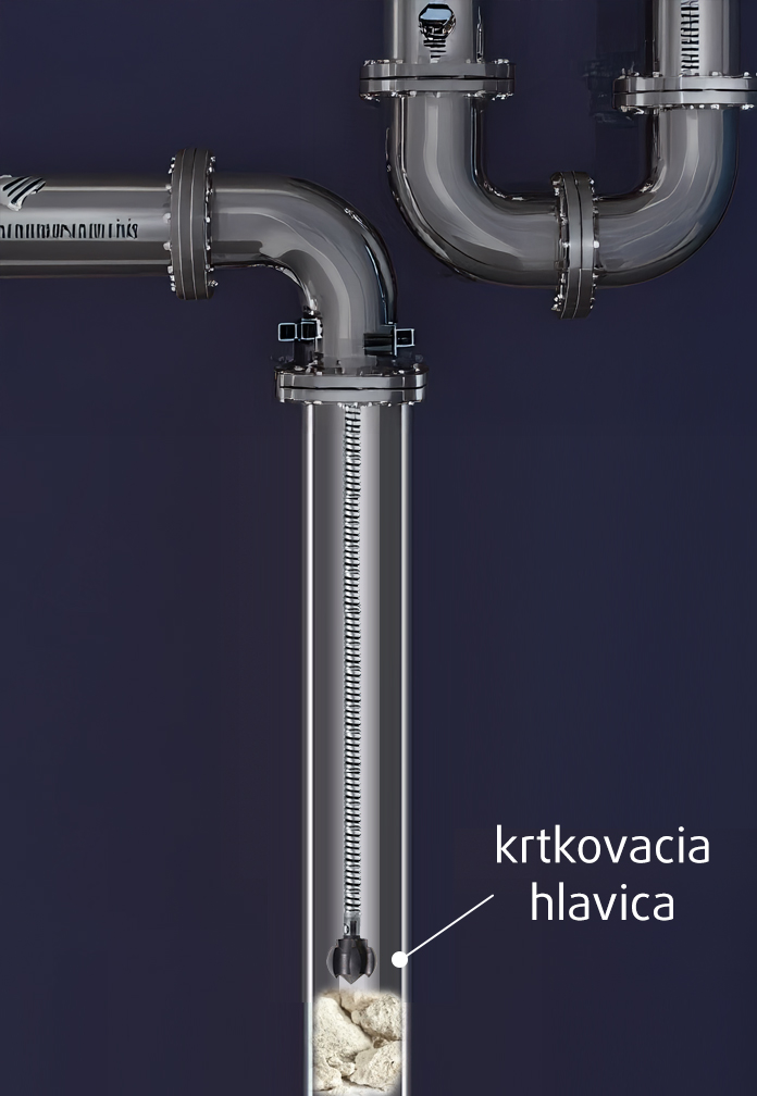 Krtkovanie v potrubí